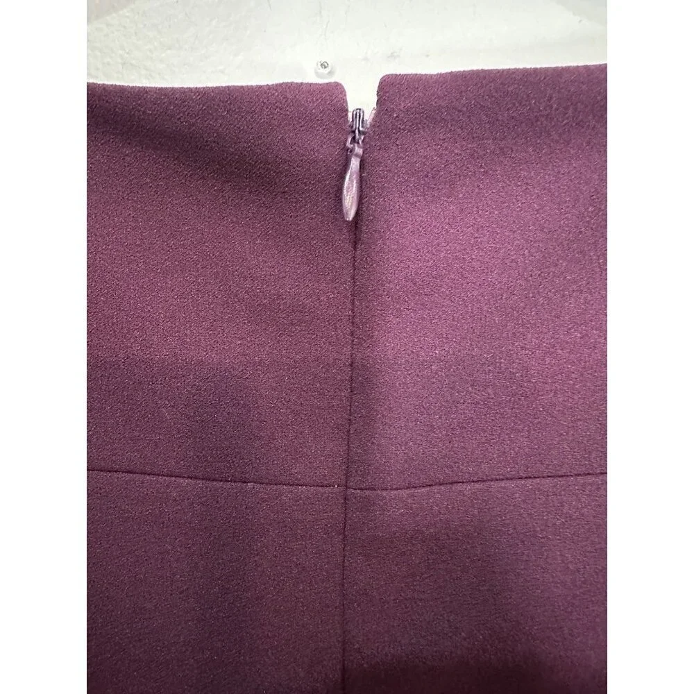 Calvin Klein Sheath Dress Size 12 Purple Pleated Party Work Career - Picture 5 of 6